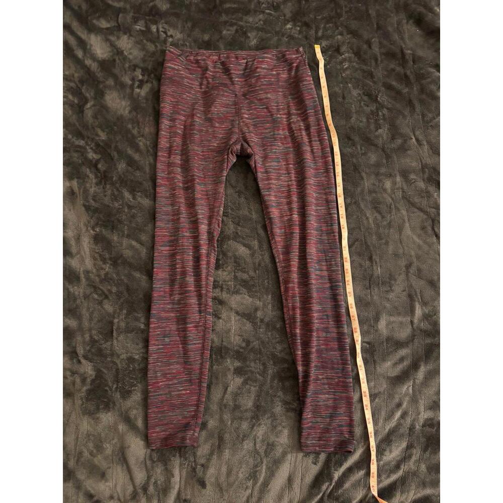 RBX women’s multicolor purple pink red leggings size 8 with small pocket workout